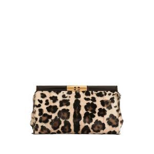 Dolce & Gabbana Women Marlene Leopard Print Goatskin Shoulder Bag